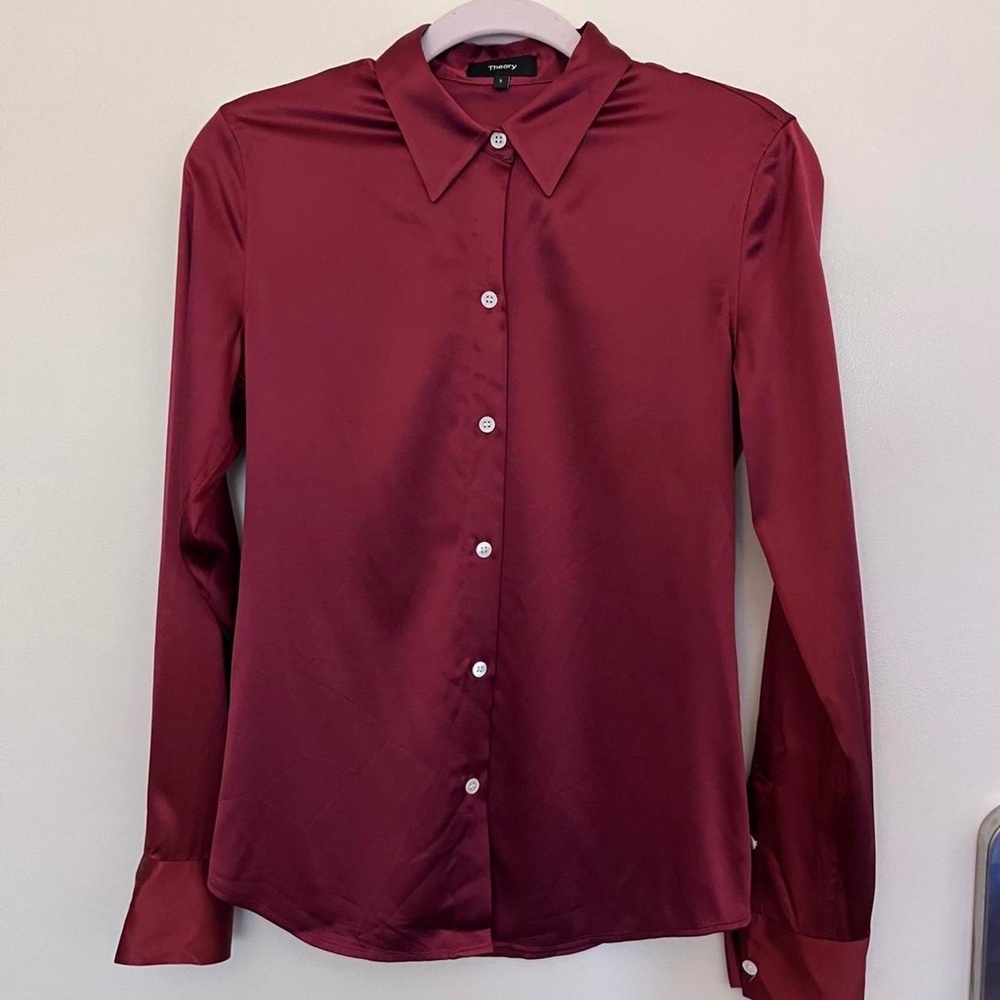 Theory silk blouse